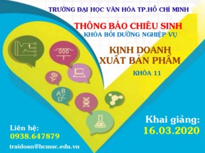 Chiêu sinh khóa học Bồi dưỡng nghiệp vụ kinh doanh xuất bản phẩm khóa 11